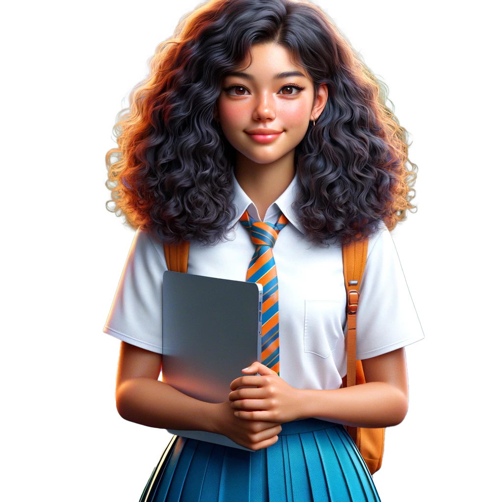 A student carrying laptop